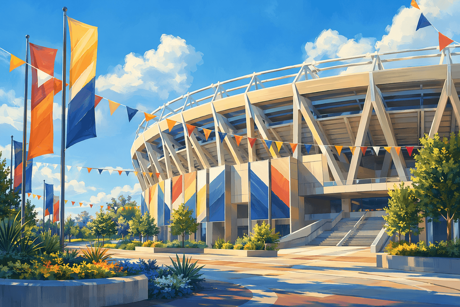 New Stadium Opening - illustration, Jake Team LLC