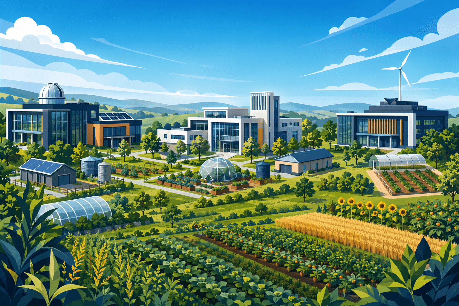 Agricultural education expansion - illustration, Jake Team LLC