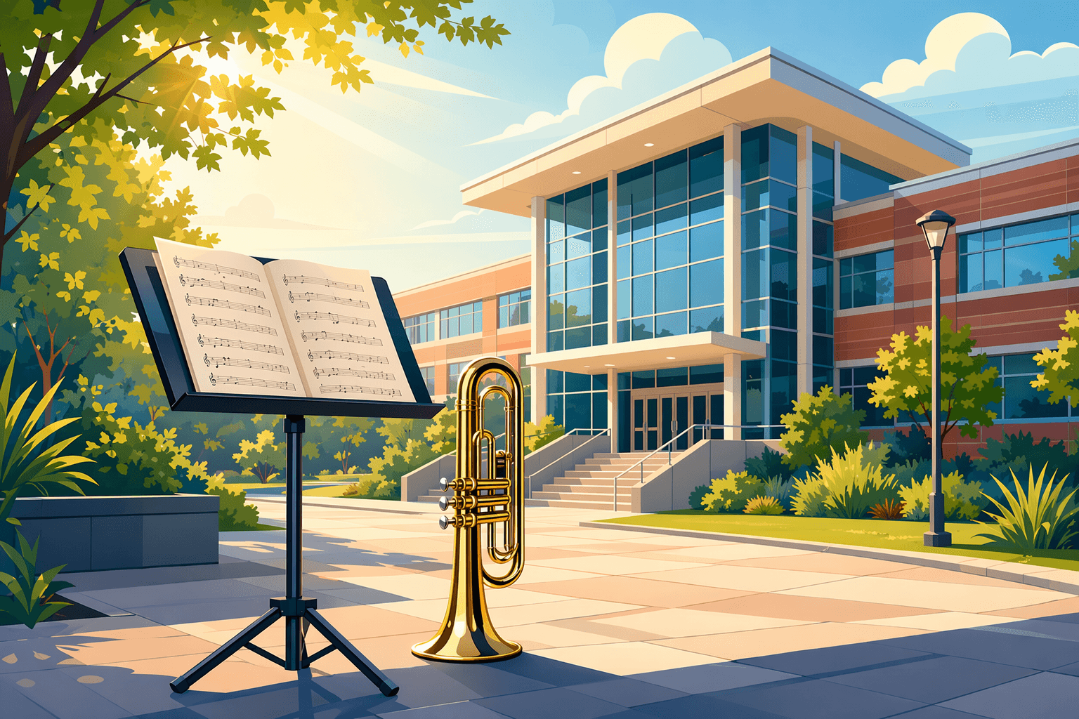 Music education - illustration, Jake Team LLC
