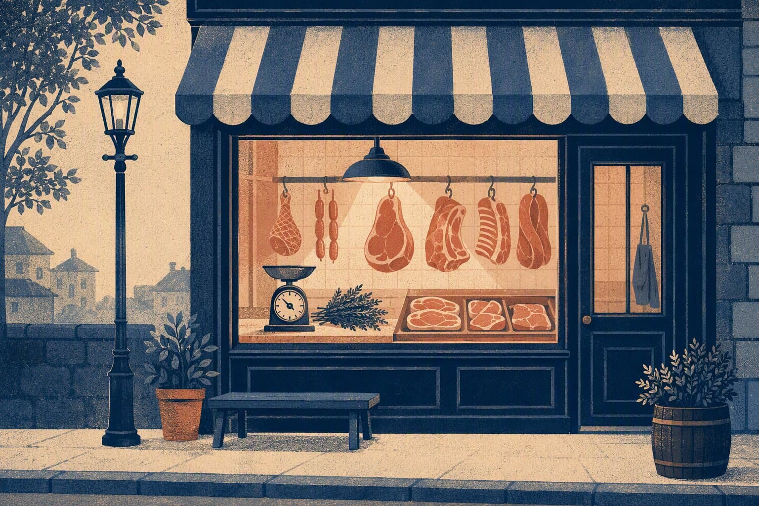 Local Butcher Shop - illustration, Jake Team LLC