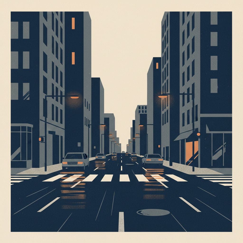 Urban intersection inquiry - illustration, Jake Team LLC