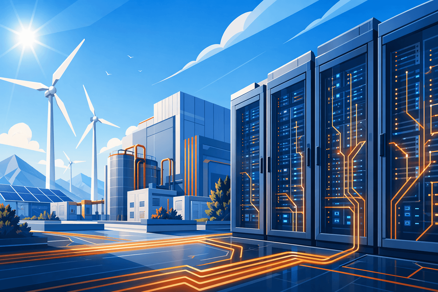 Tech Infrastructure Growth - illustration, Jake Team LLC