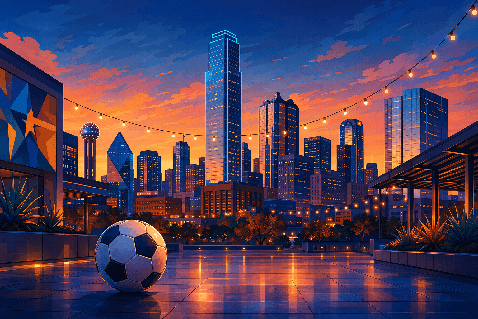 Soccer city - illustration, Jake Team LLC