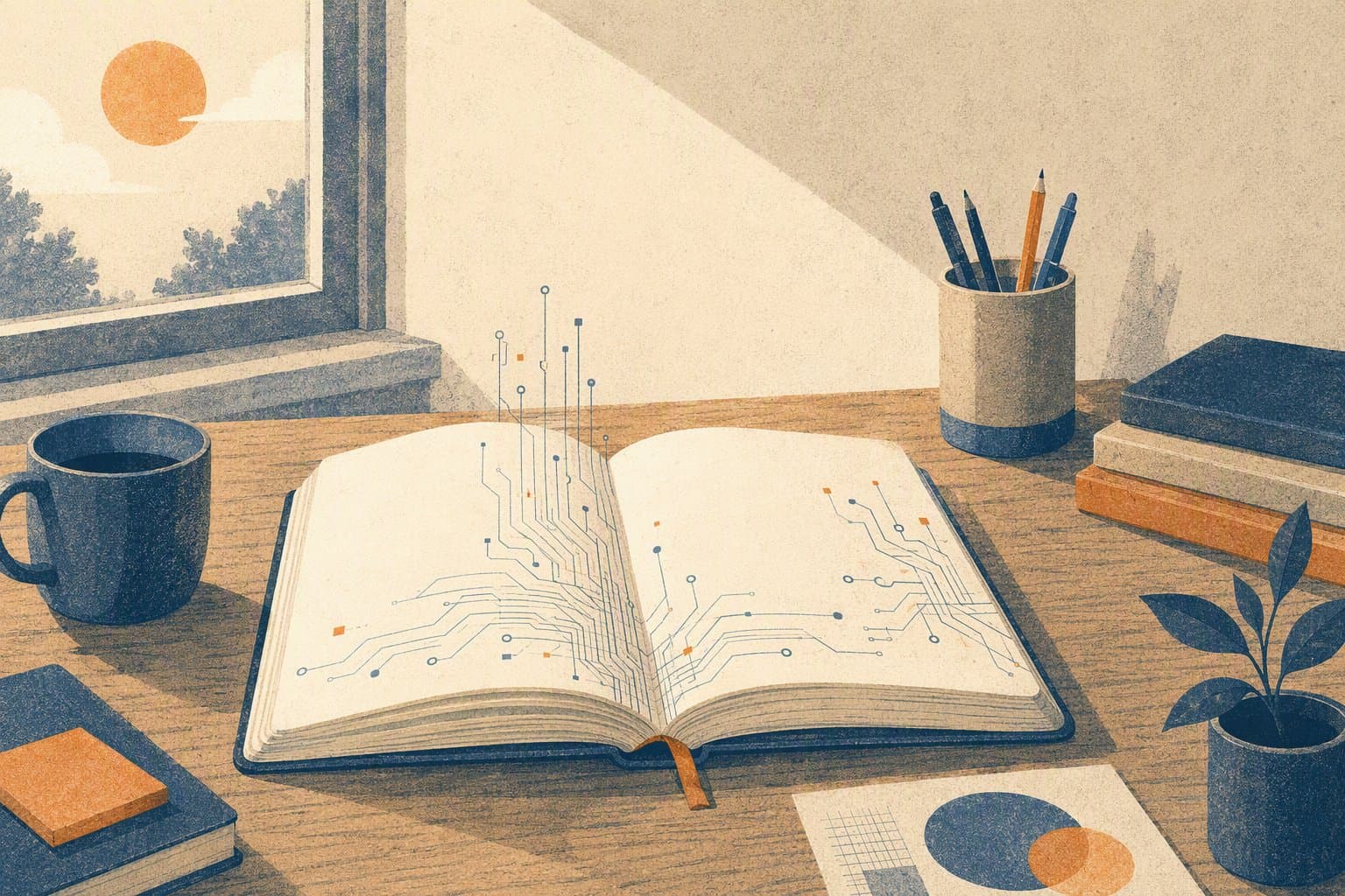 adult education and AI - illustration, Jake Team LLC