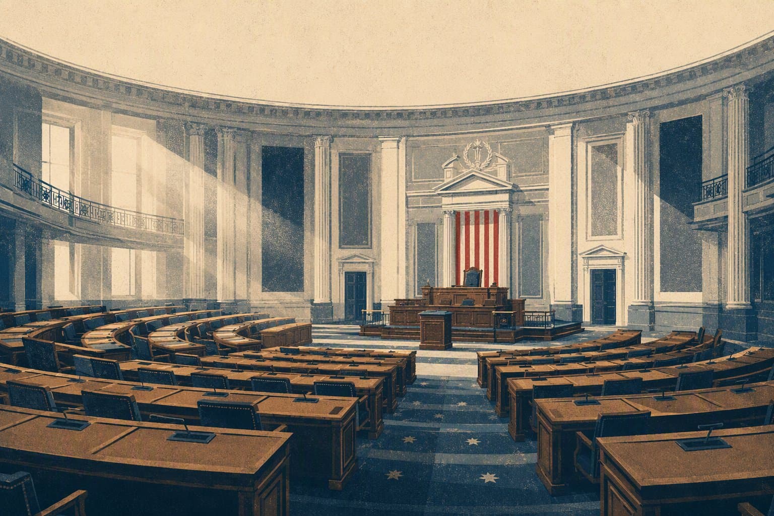 political convention attendance - illustration, Jake Team LLC