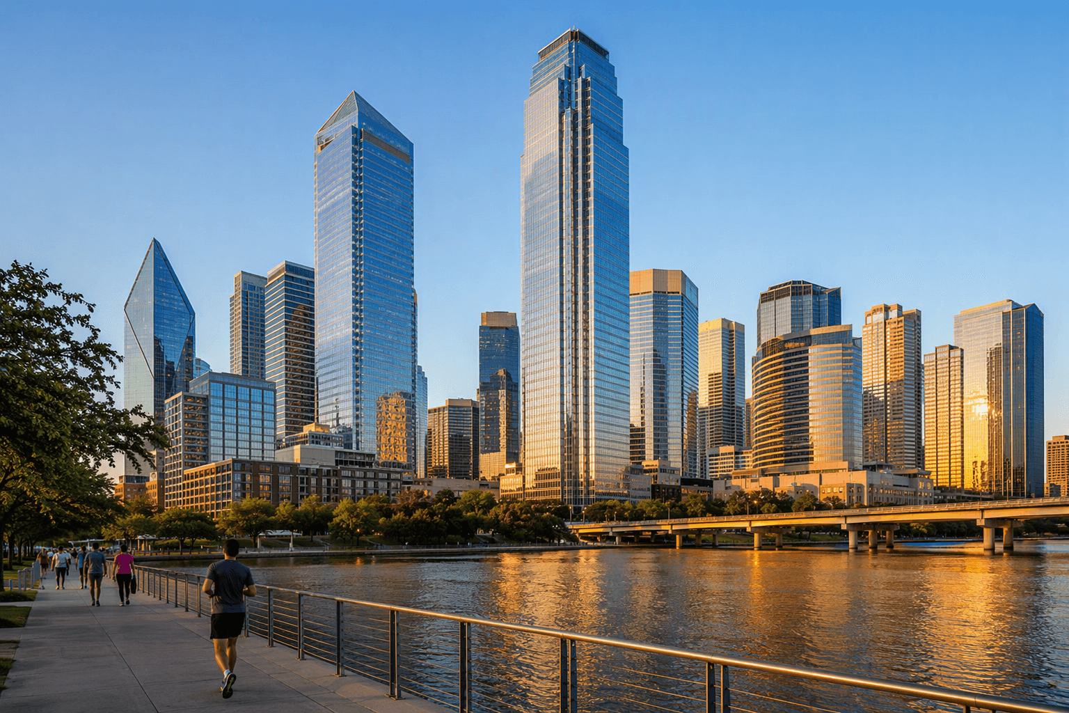 Dallas financial district - illustration, Jake Team LLC