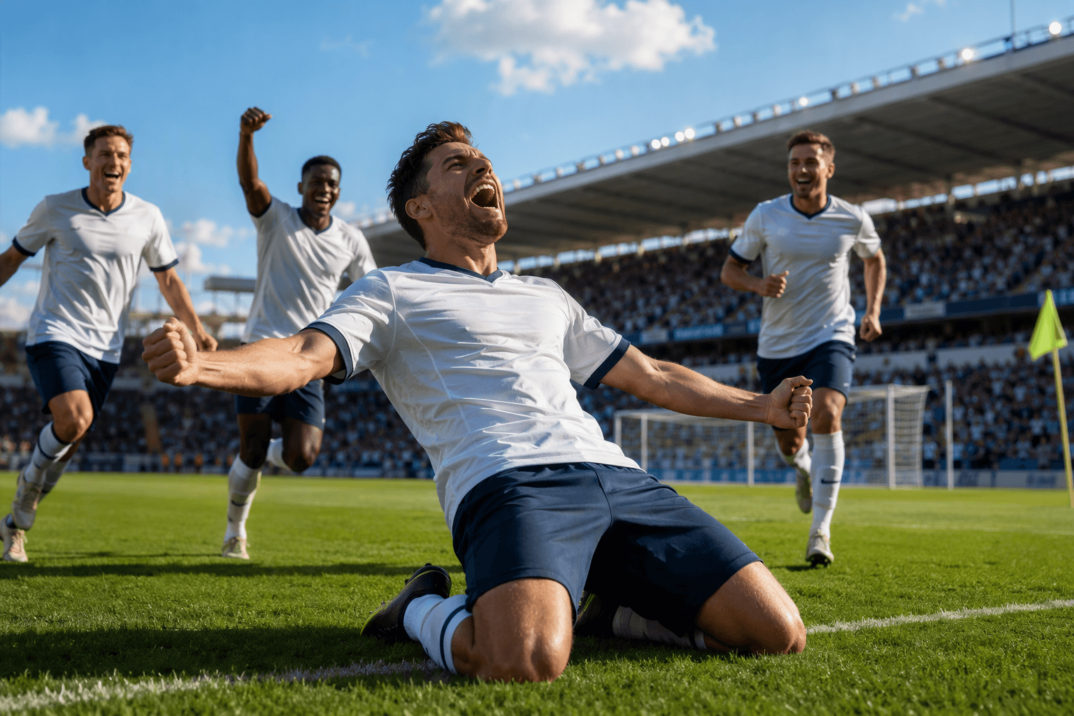 Soccer victory celebration - illustration, Jake Team LLC