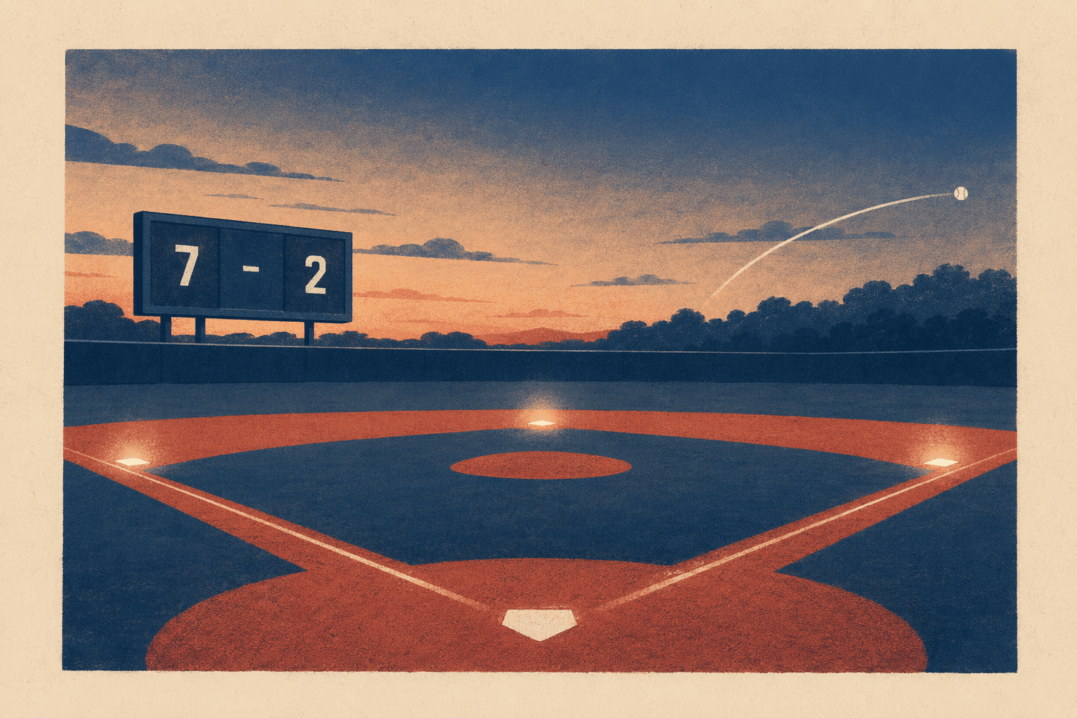 Decisive Home Run - illustration, Jake Team LLC