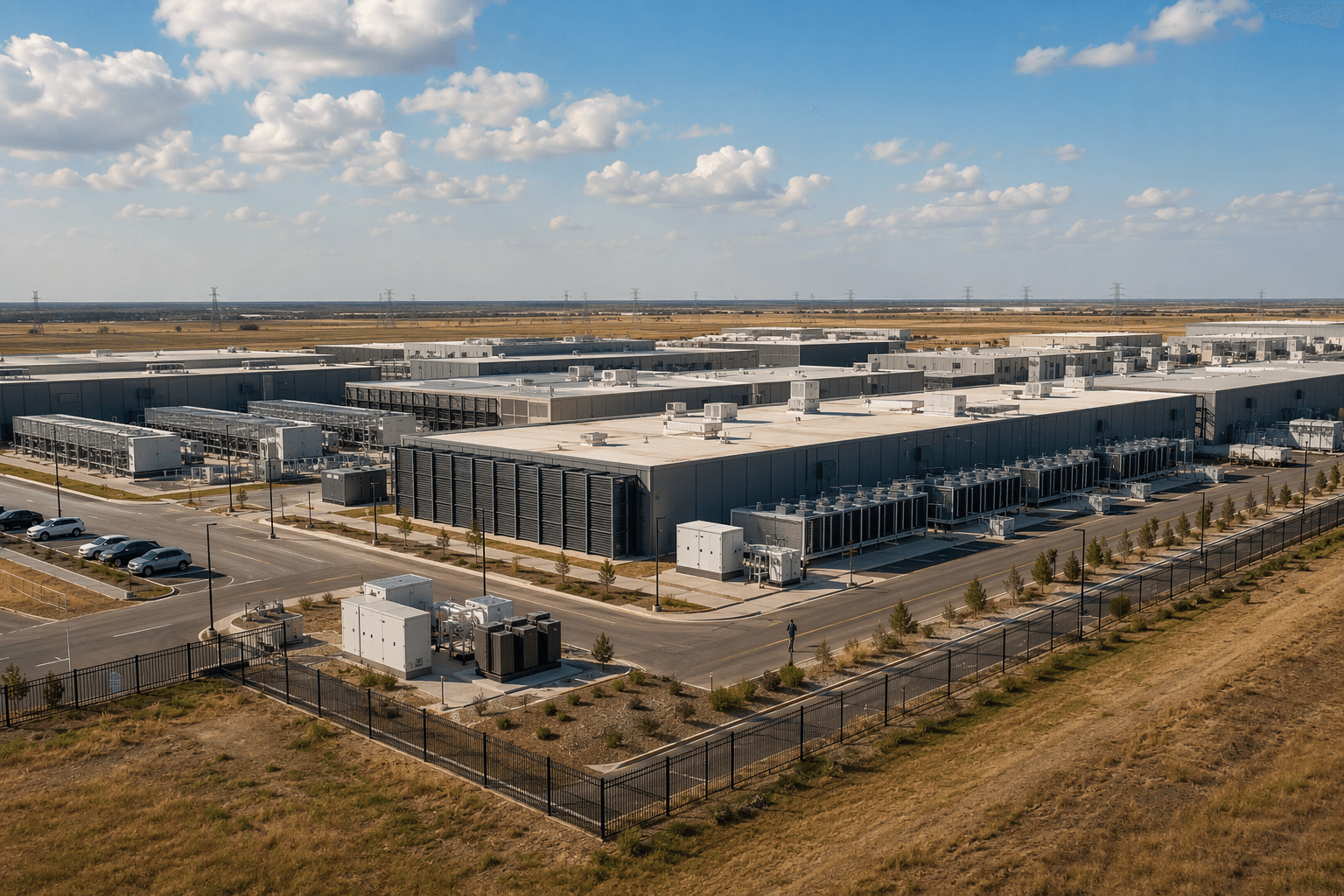 Texas data center infrastructure - illustration, Jake Team LLC