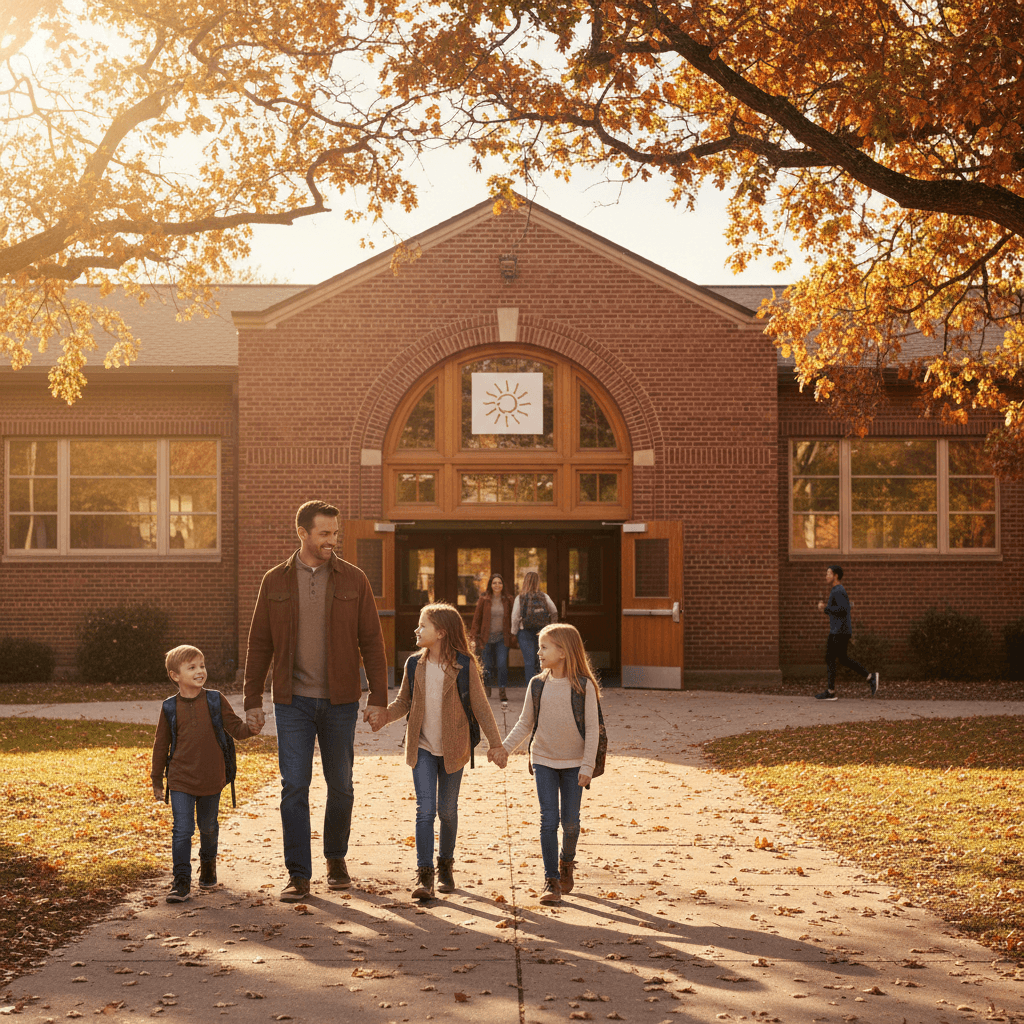 Back to school morning - illustration, Jake Team LLC