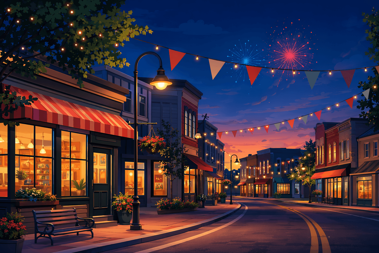 July 4th celebration - illustration, Jake Team LLC