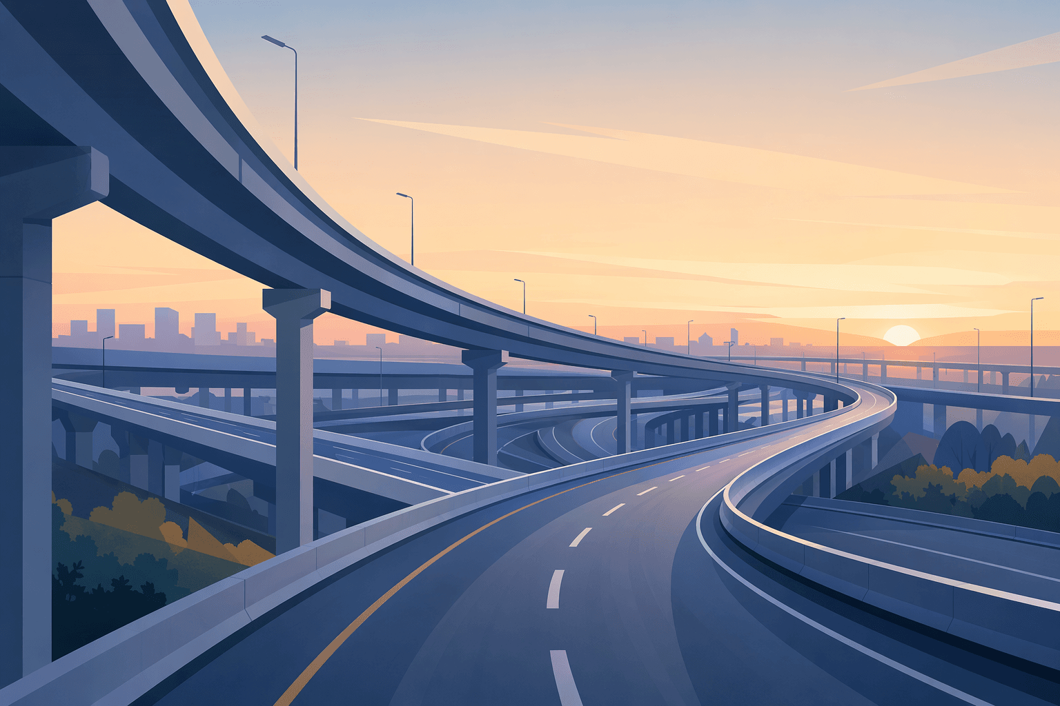 Road construction - illustration, Jake Team LLC