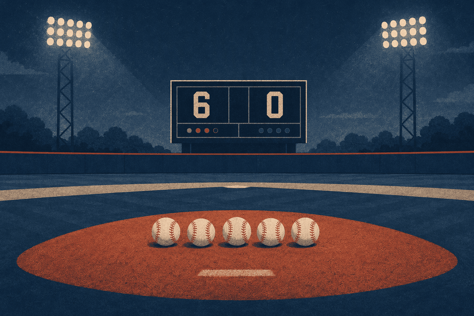 Baseball Shutout - illustration, Jake Team LLC